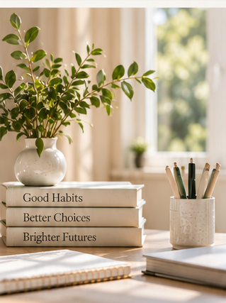 A quiet workspace supporting personalized coaching and planning.
