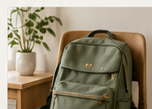 A backpack ready for the day.