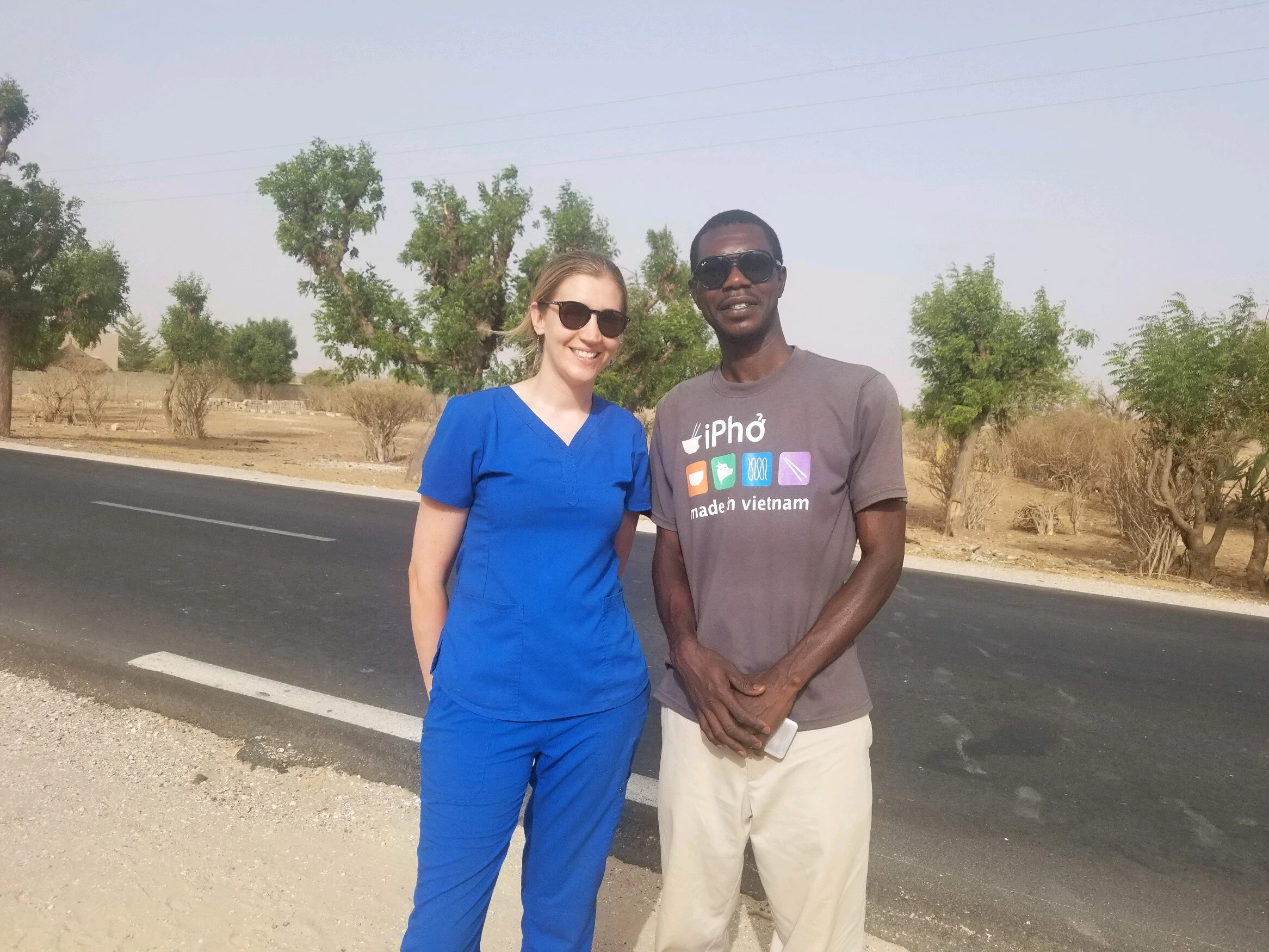 Christa and Cheikhna in N’Dang, Senegal