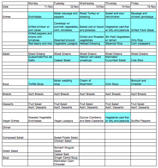 Seminary Cycle Menu 11.11 - 11.15 copy