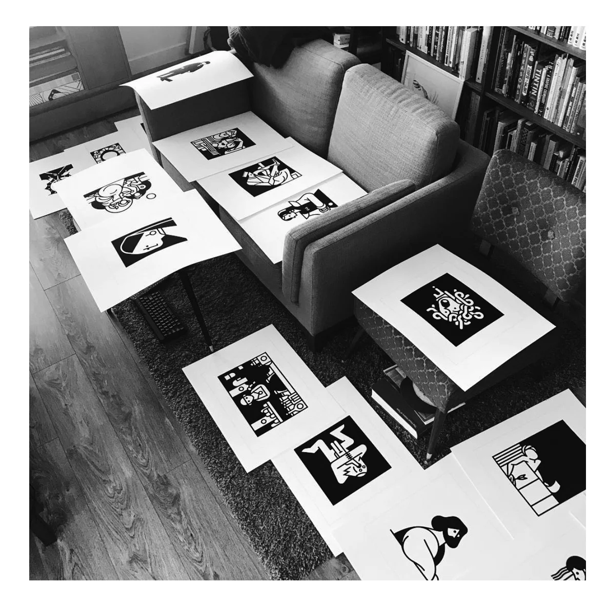 Bastard Tongue features new works based on classical works of art – reimagined in graphic black and white. Now living in Vancouver, BC, Michael is a former Calgarian and Alberta College of Art and Design Alumni. To see more of his work visit http://www.komboh.com