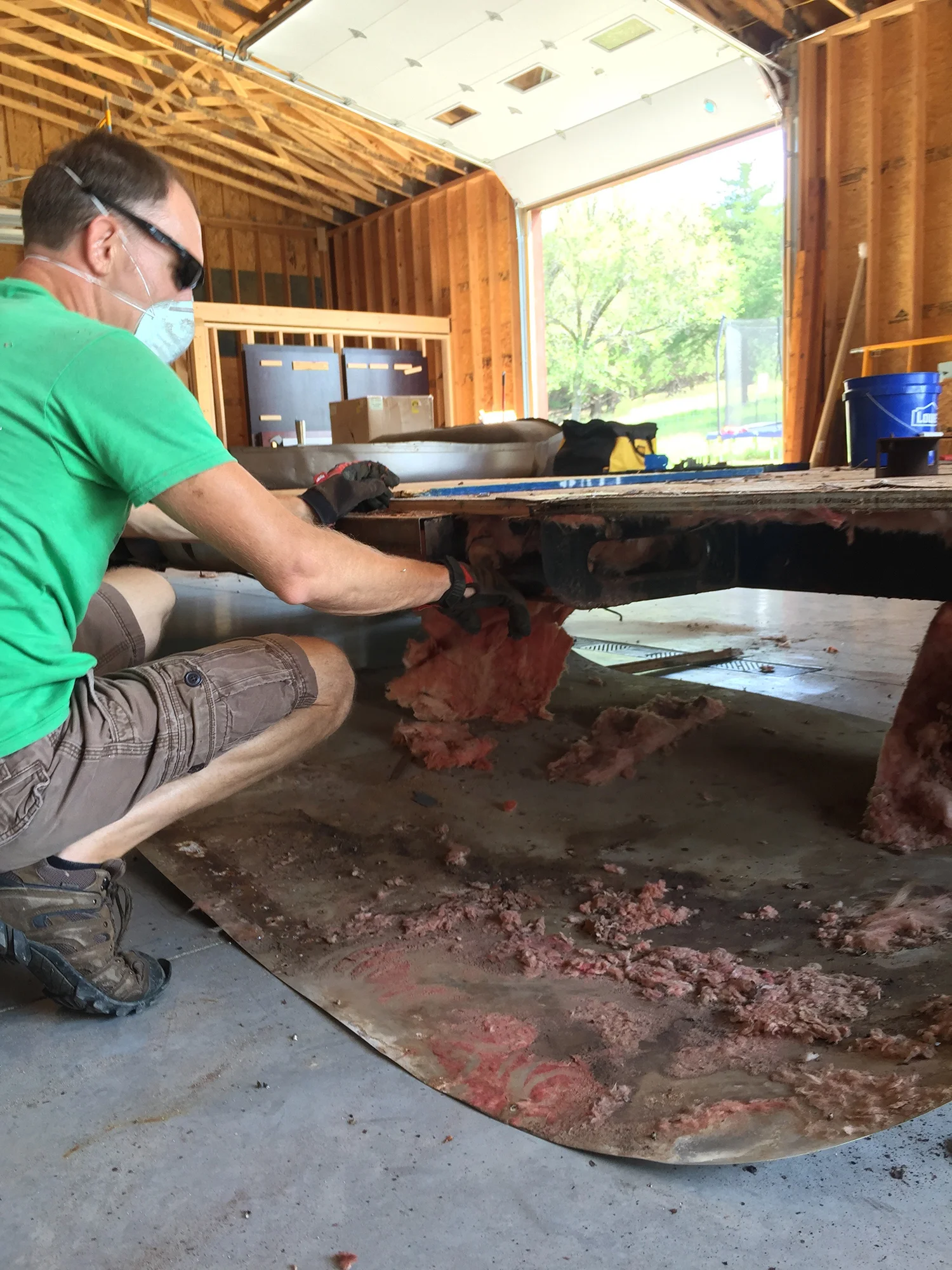 Belly pan removal in the front.