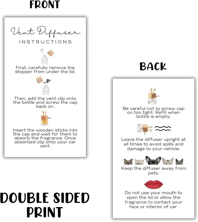 Clip on Air Freshener Instructions