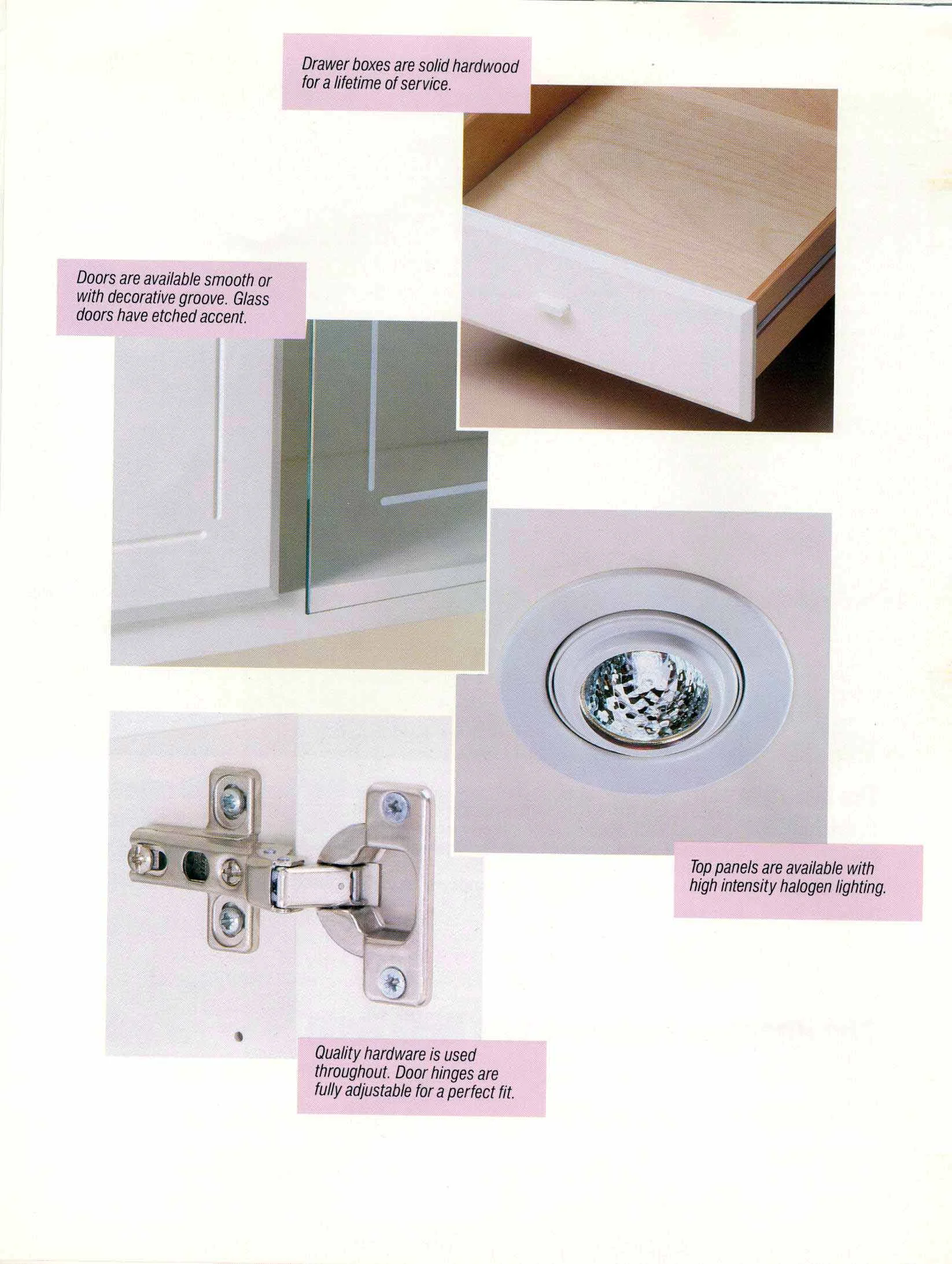 Detail of Knaggen cabinet fixtures