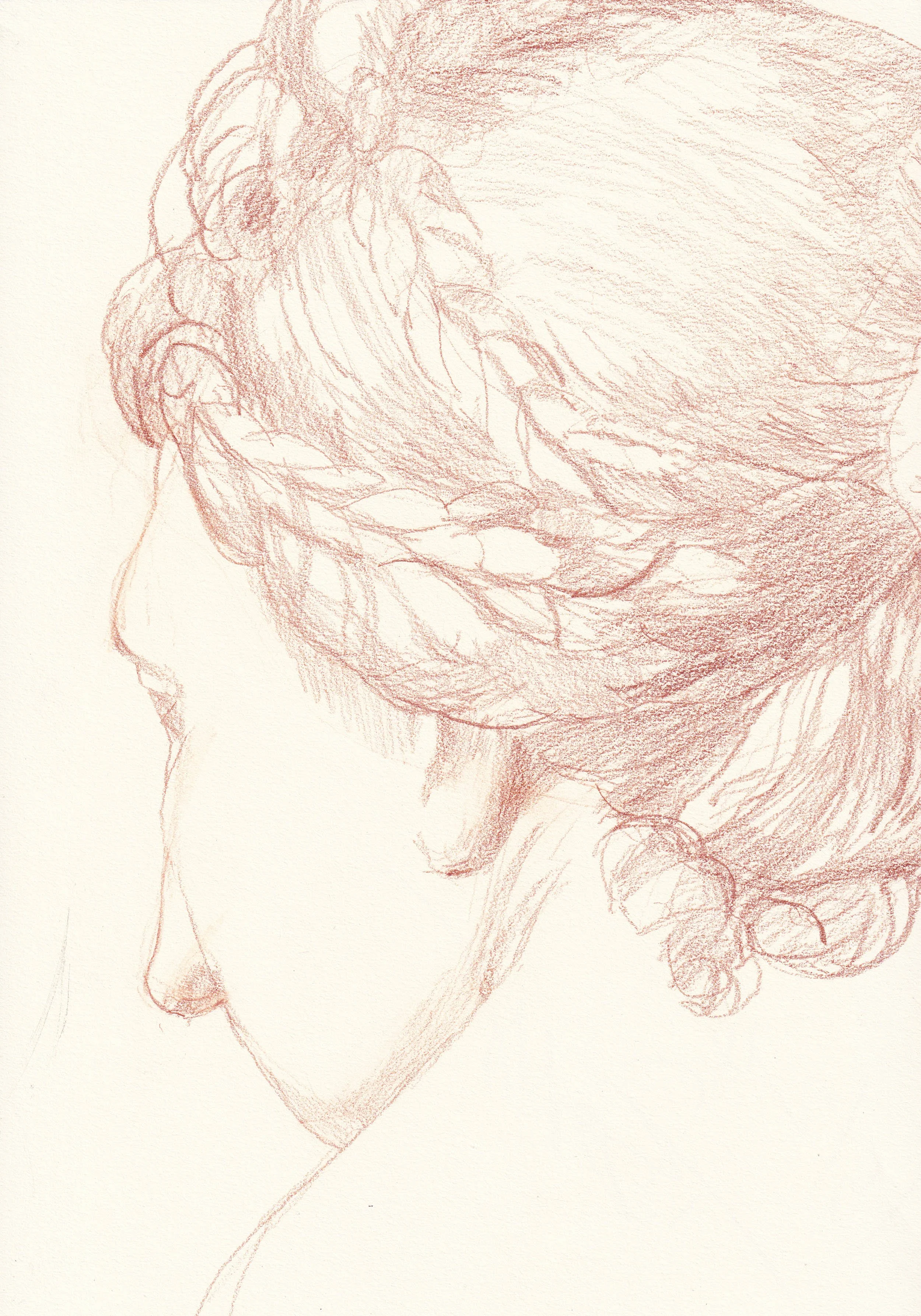 Colored pencil, 9" x 12"