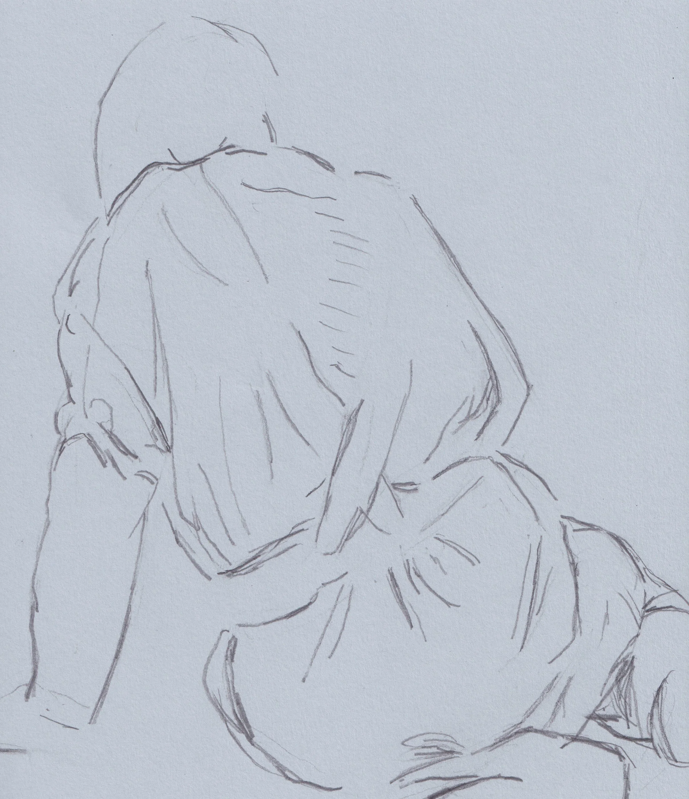 Graphite, 9" x 12"