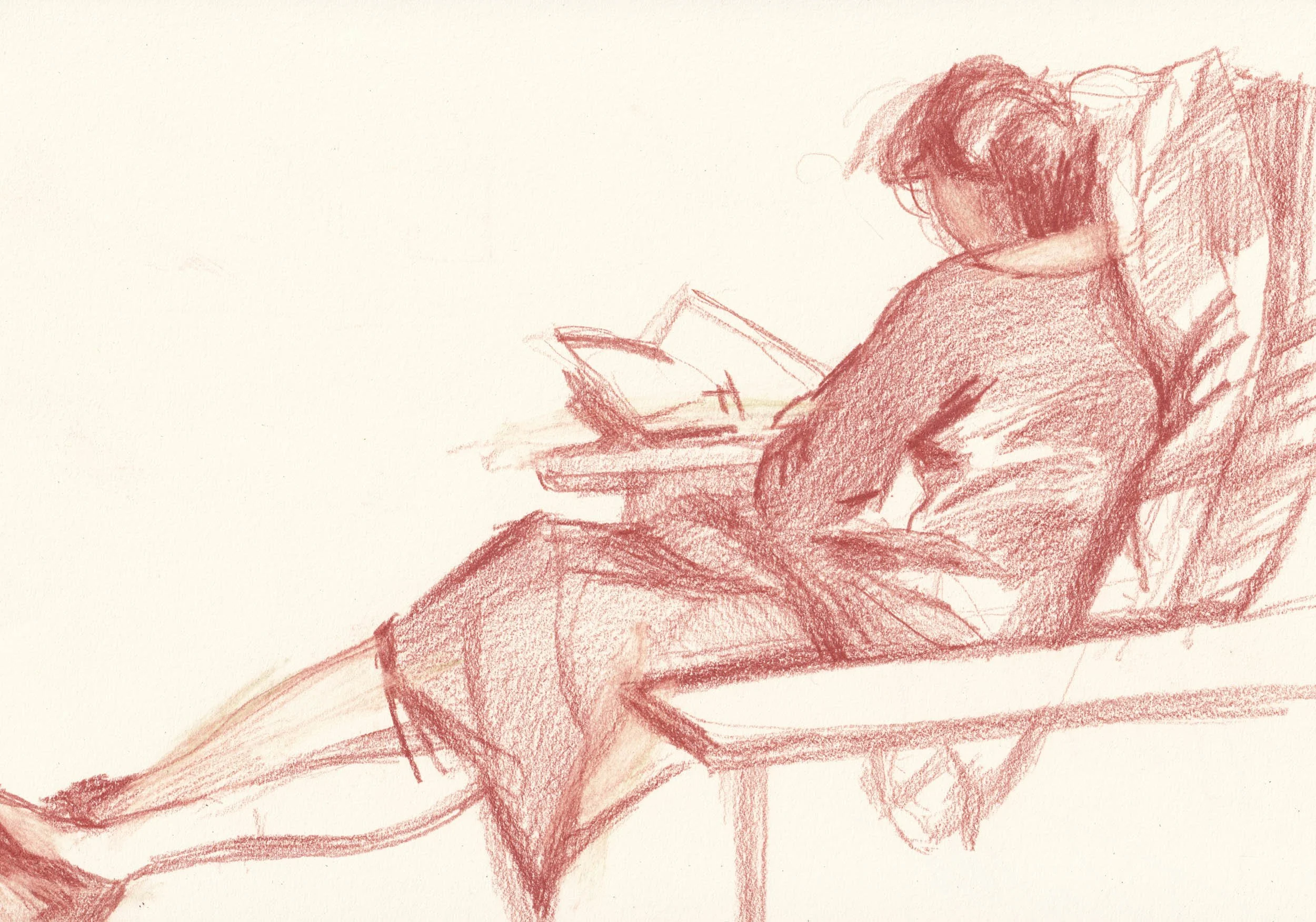 Colored pencil, 12" x 9"