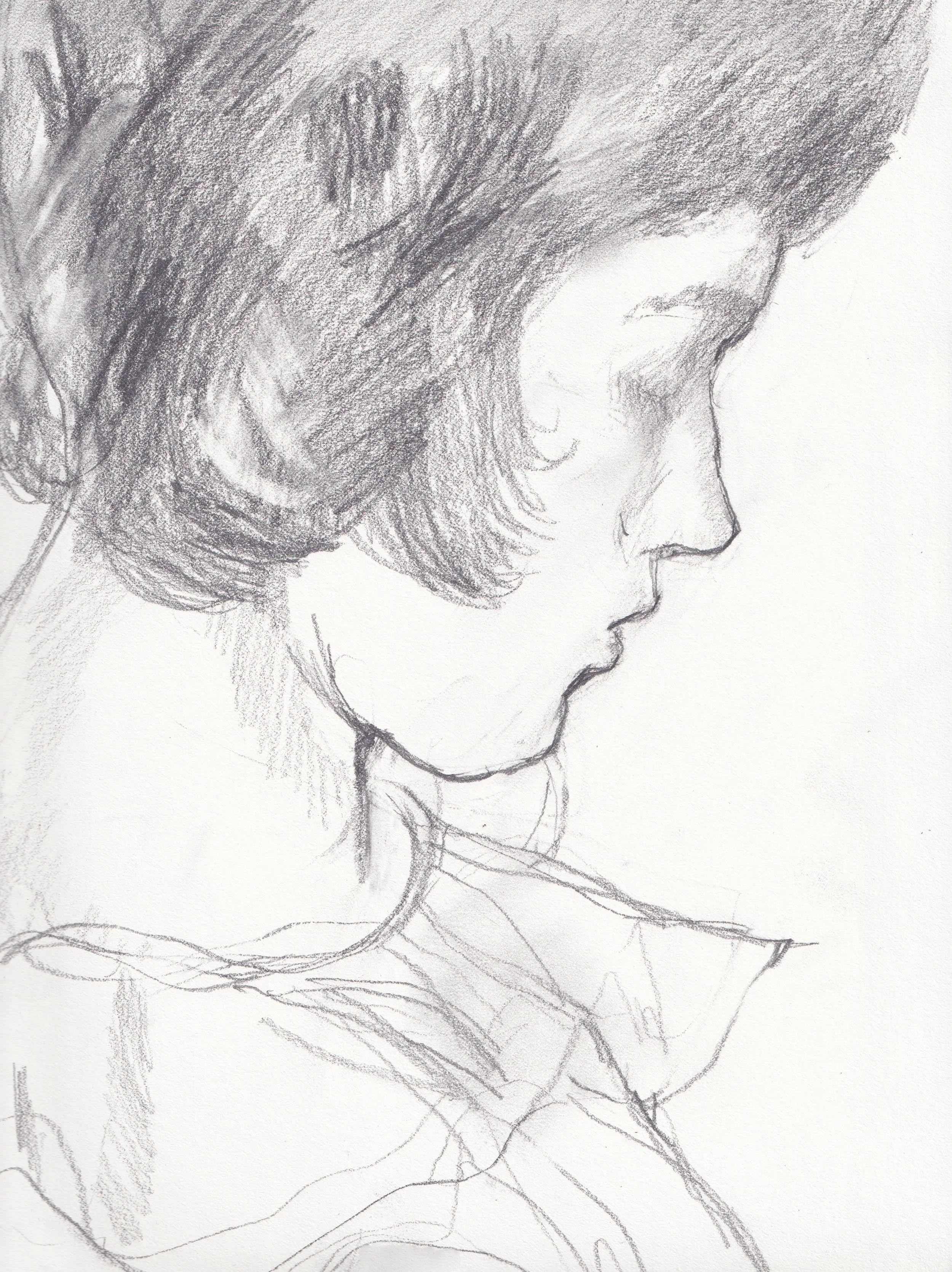 Graphite, 9" x 12"