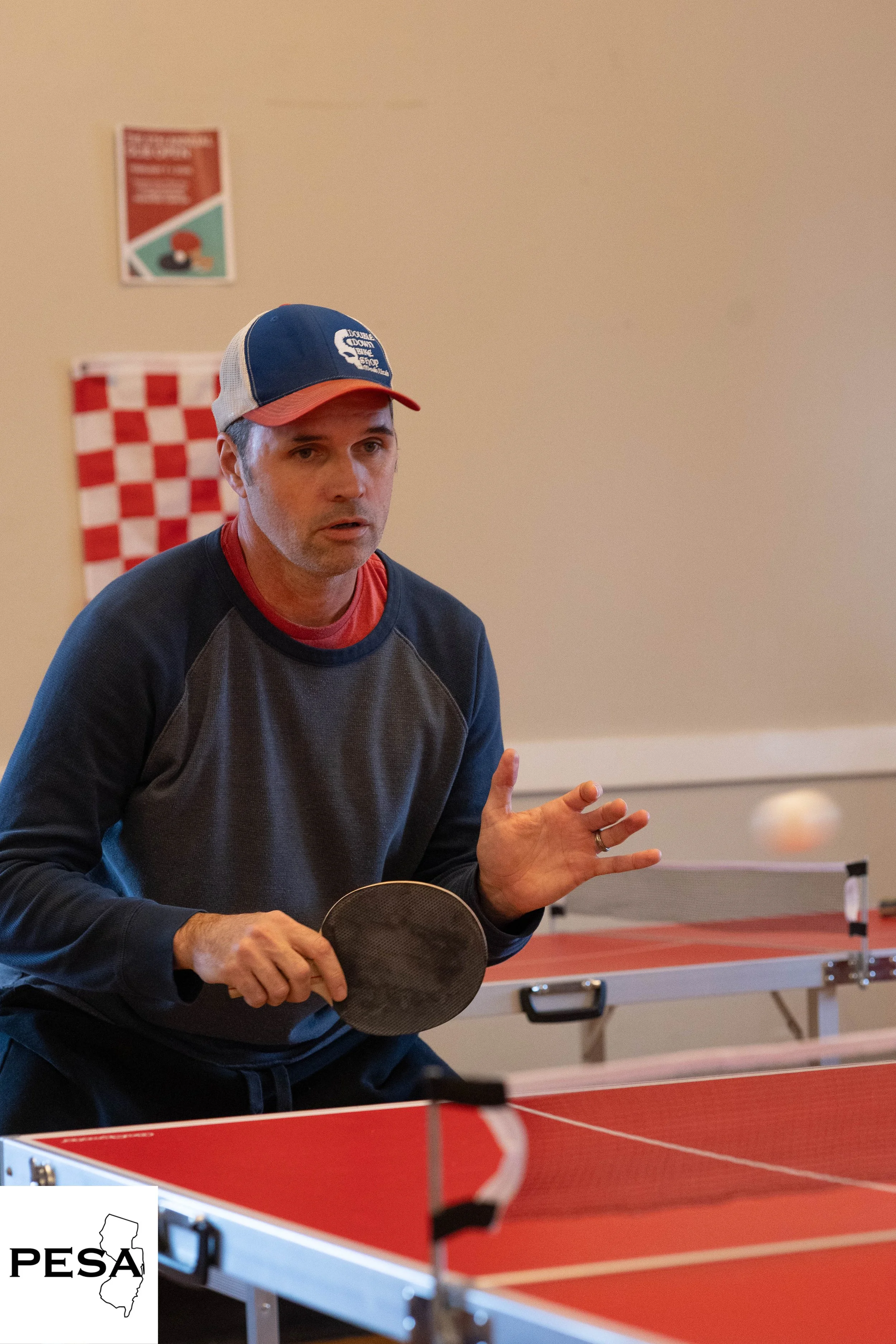 player returning the ball