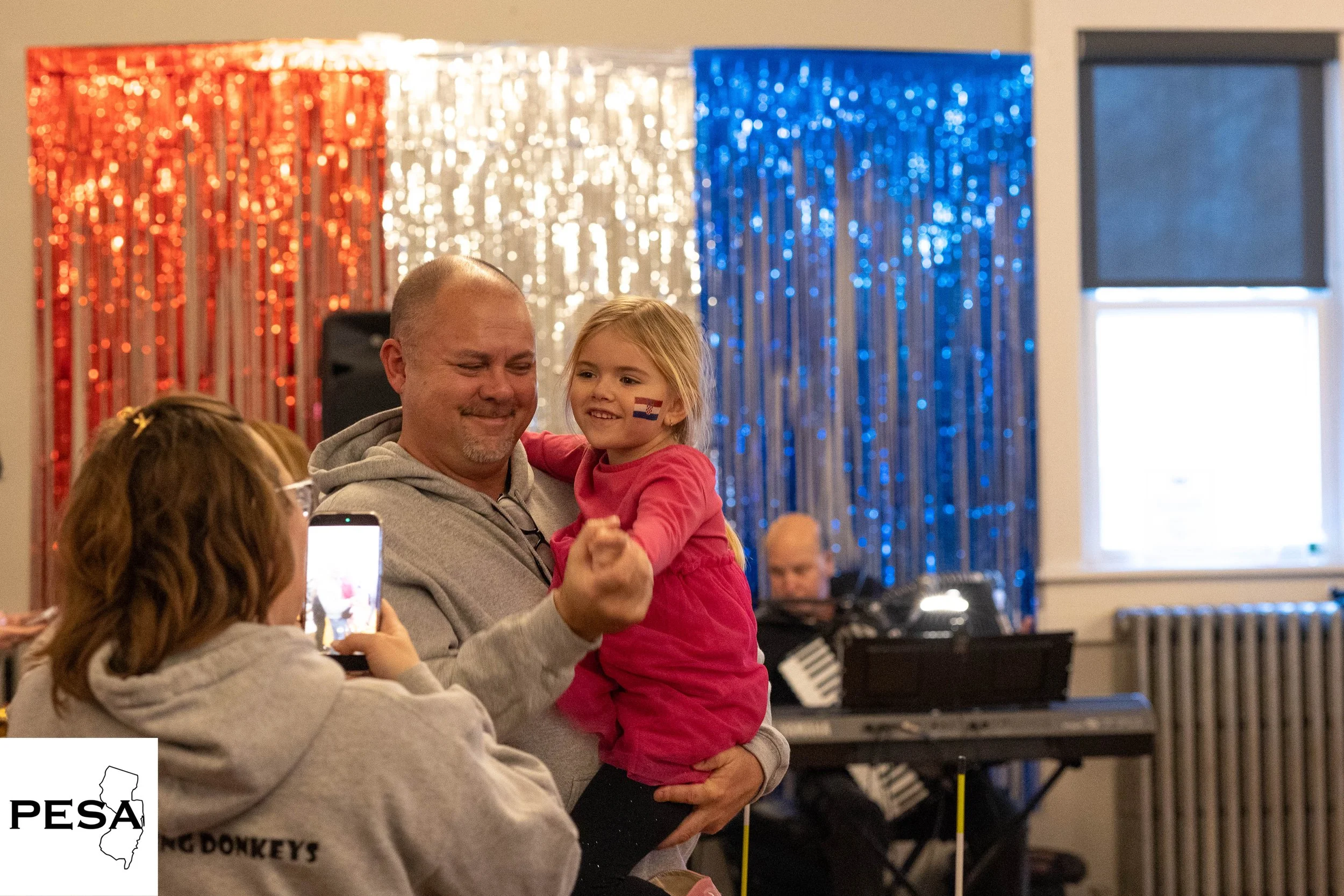 father and daughter dancing