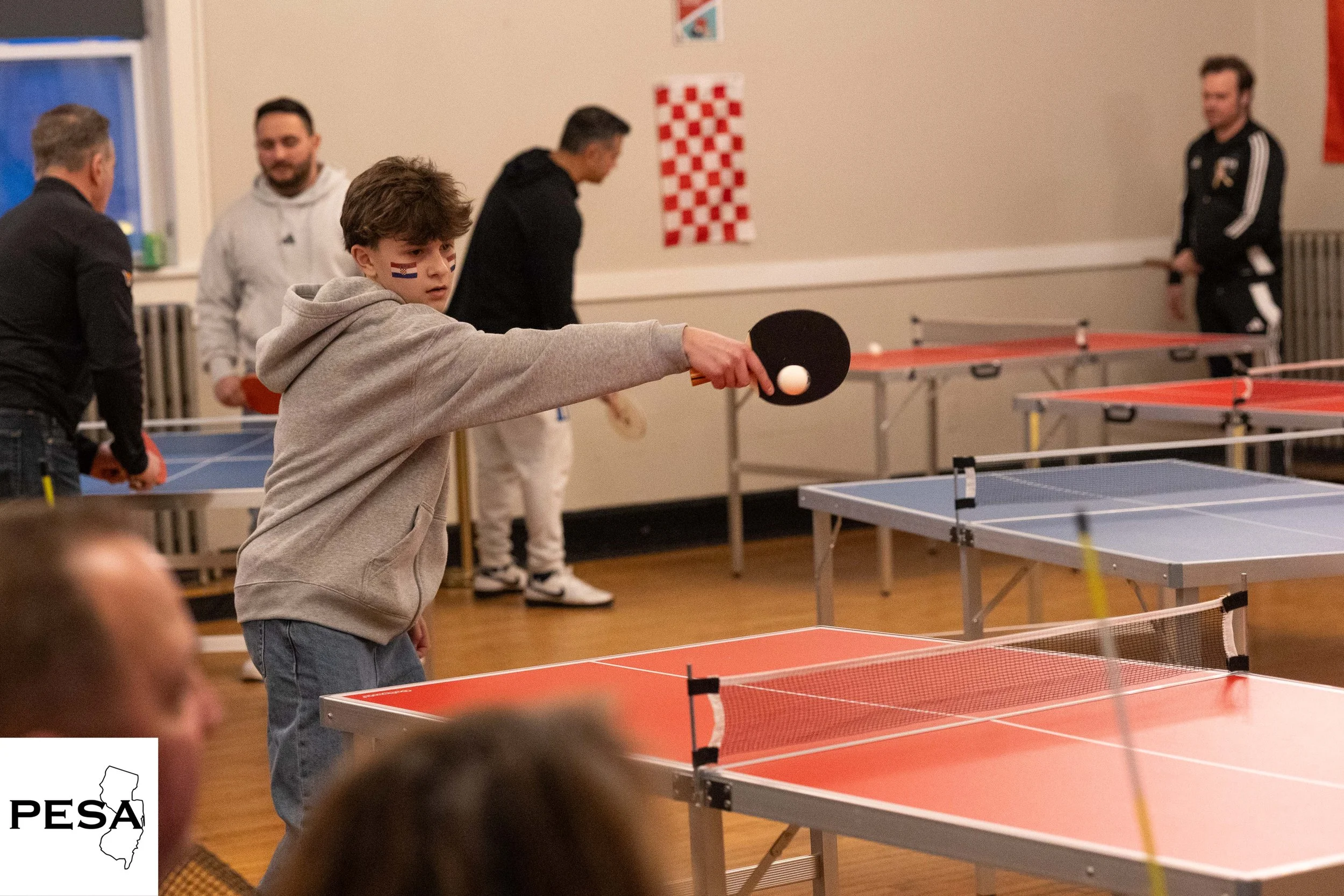 player returning the ball