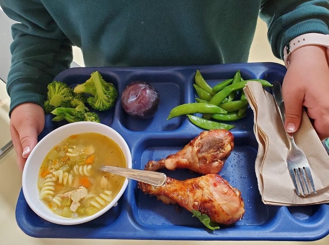 This is a 1st grade lunch tray today. We&rsquo;re pretty sure this is what all parents mean when they say, &ldquo;Make good choices.&rdquo;