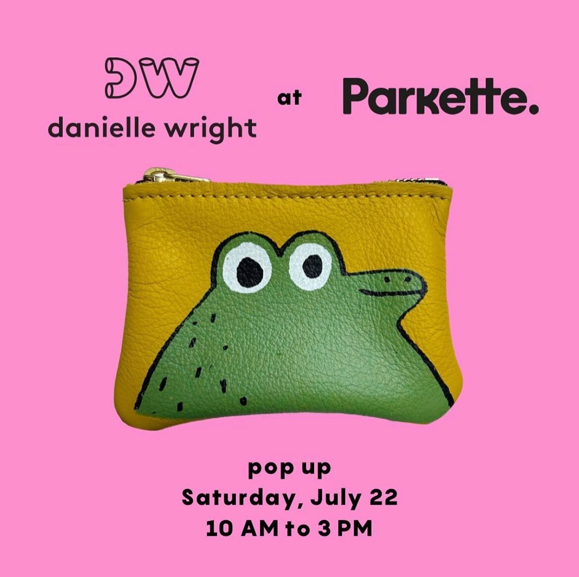 Popping up with my wares over at @parketteshop! Thrilled to be hanging out at one of my favourite local shops on July 22nd. Come and say hi!!