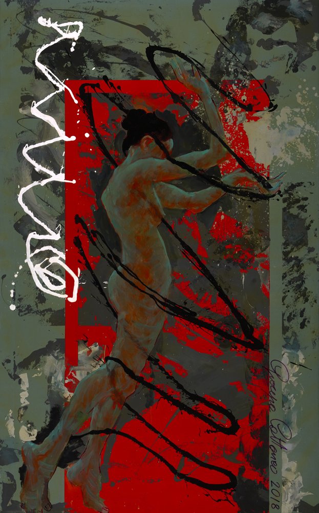  Acrylic and oil on canvas, 47x75.5in (119x192cm), 2018 