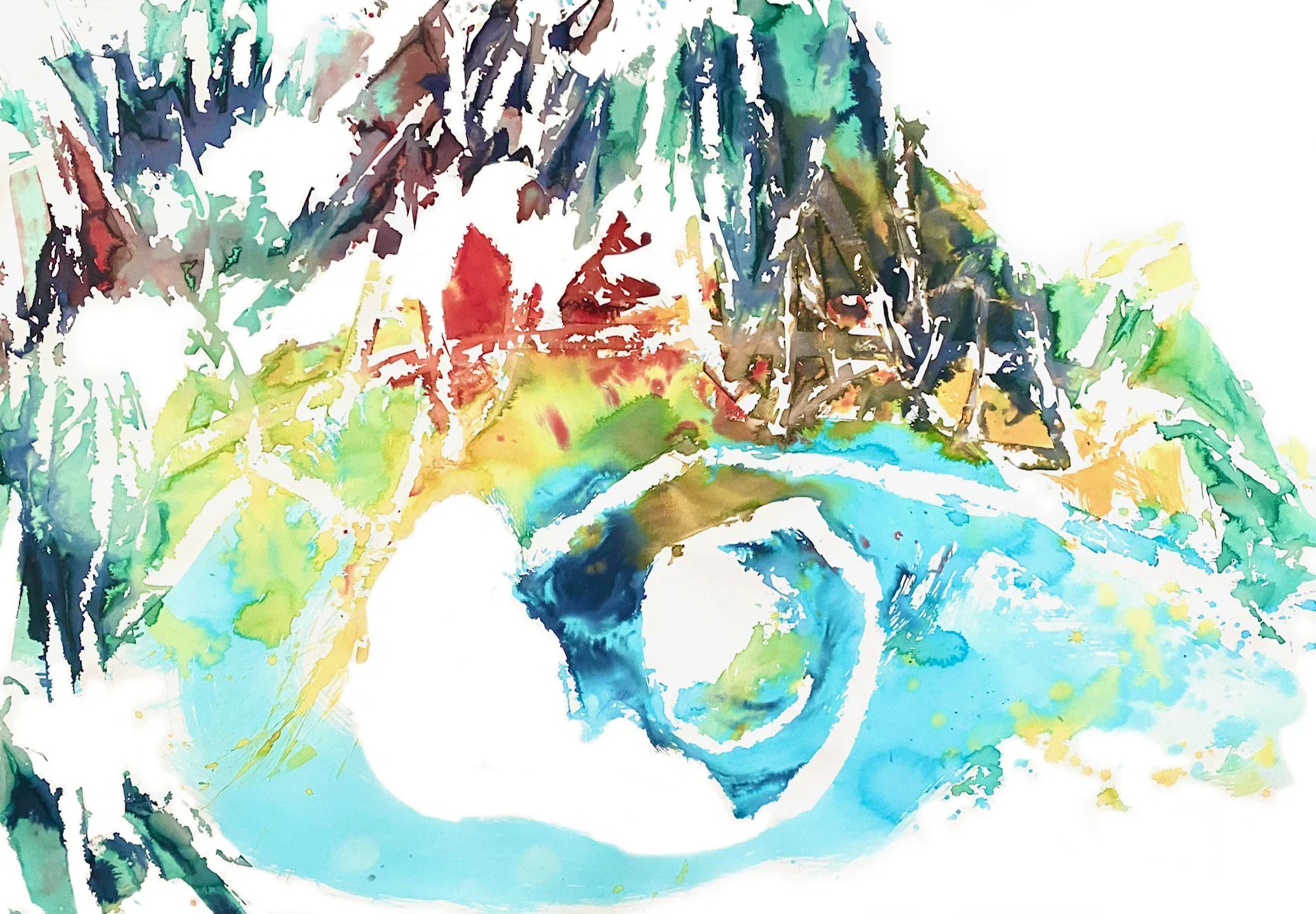  Ink on paper, 66.5×78.5 in (170×200cm), 2025 