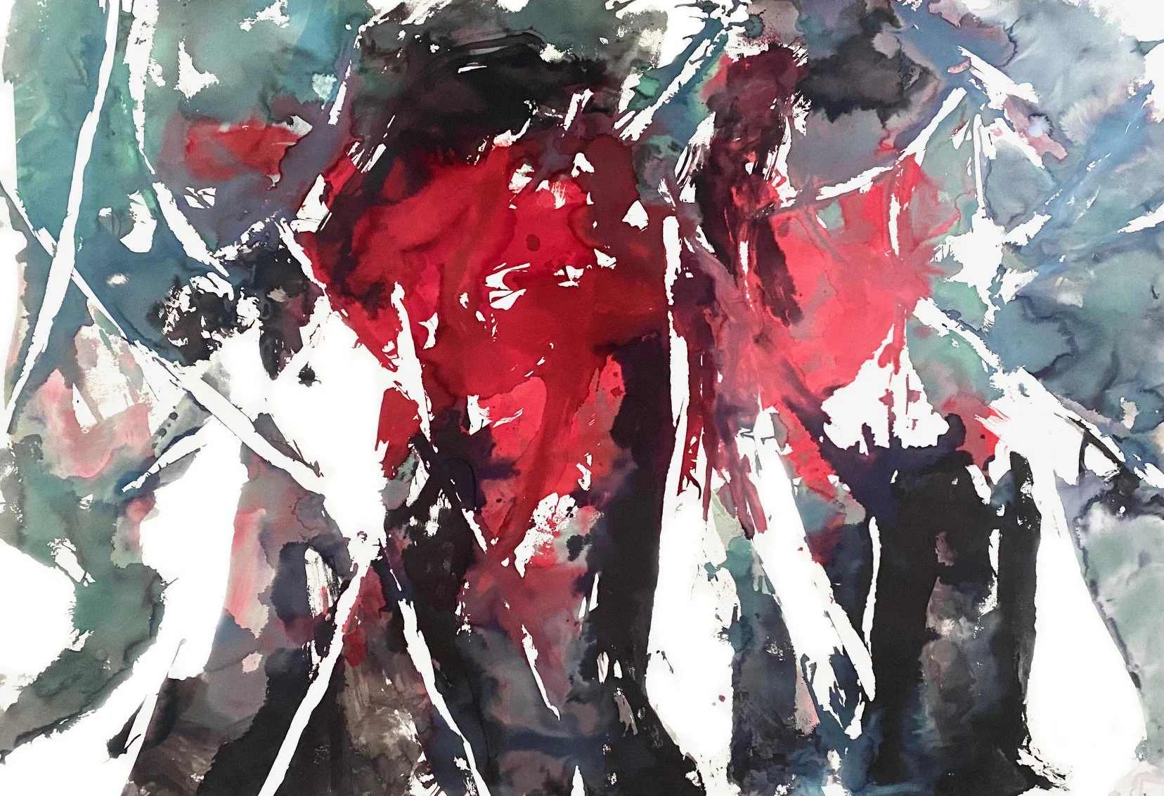  Ink on paper, 66.5×78.5 in (170×200cm), 2025 