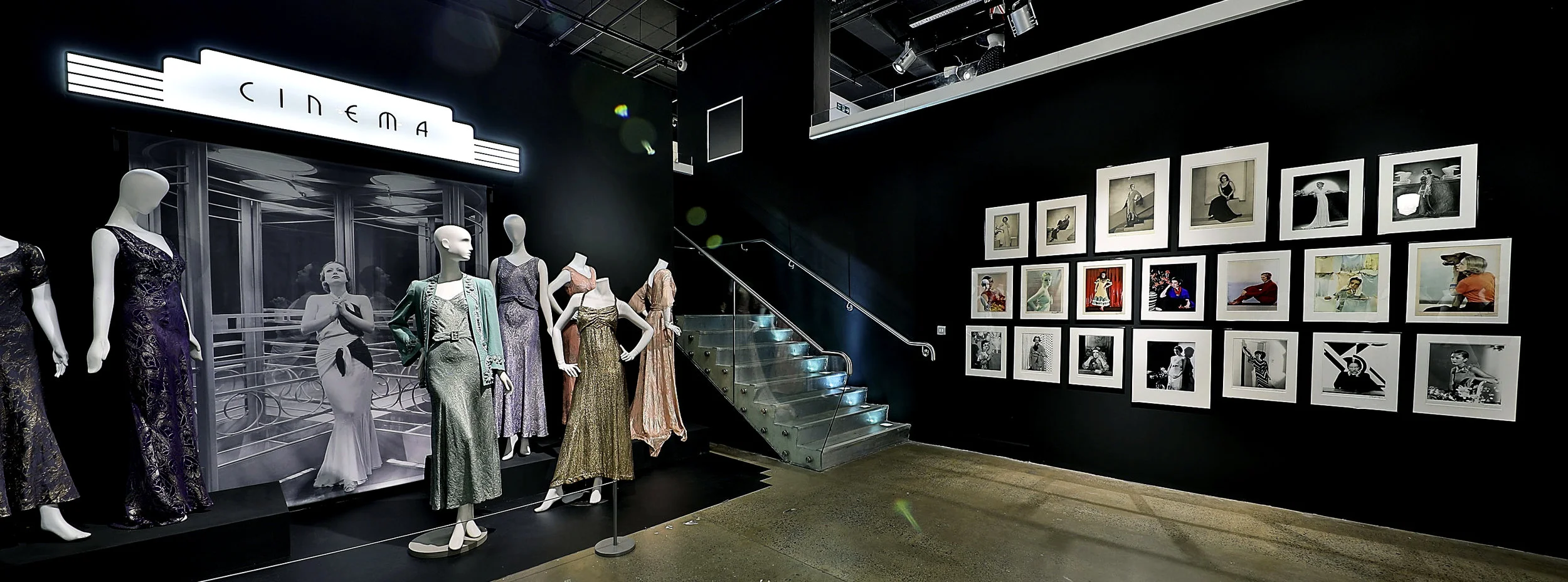 ‘Somewhere Over the Rainbow’ section of the exhibition. Image courtesy of Fashion and Textile Museum.