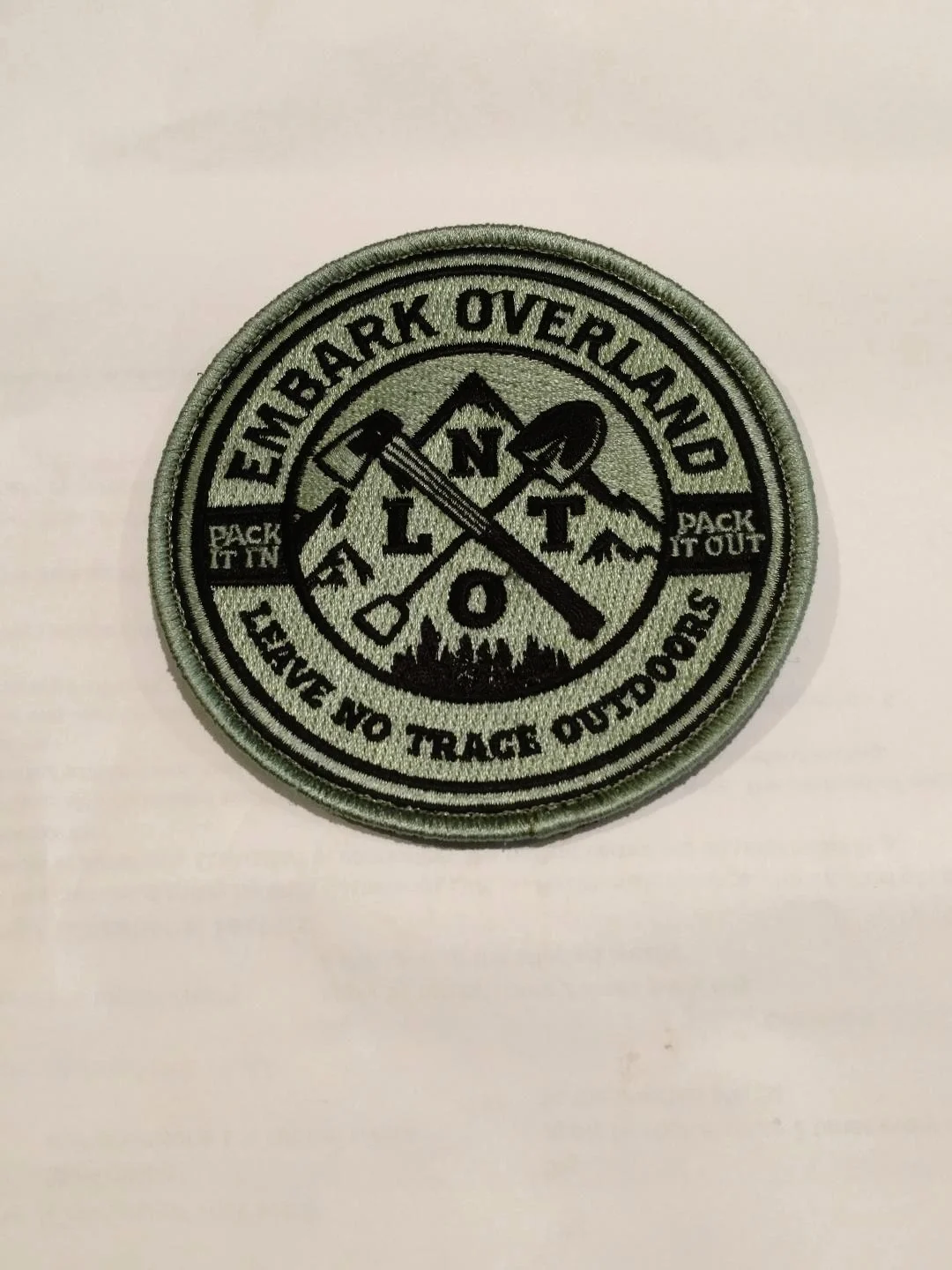 embark overland leave no trace patch