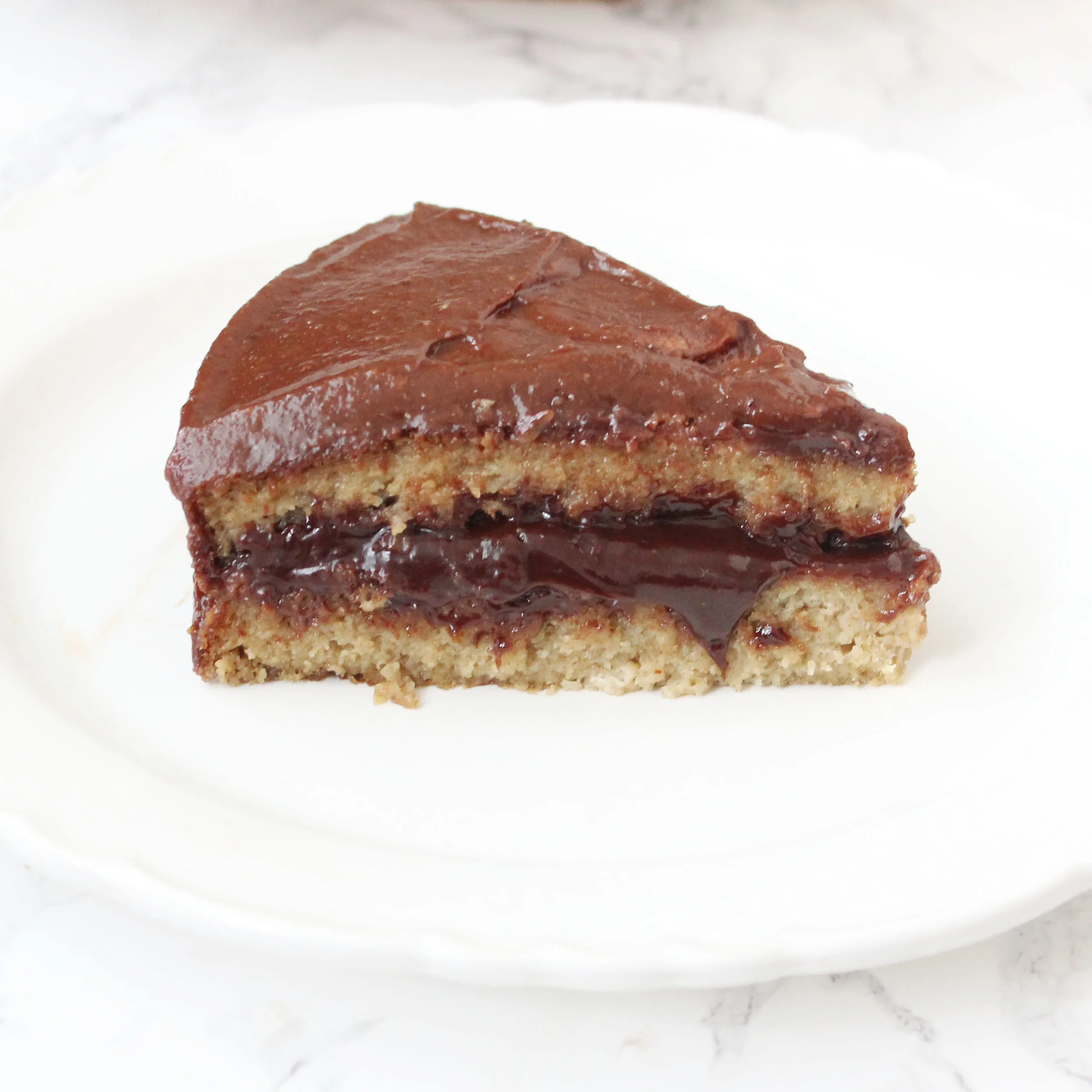 Chocolate Almond Butter Banana Bread Cake