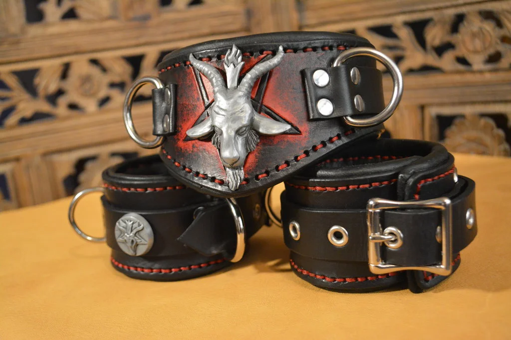 Baphomet Collar & Cuffs