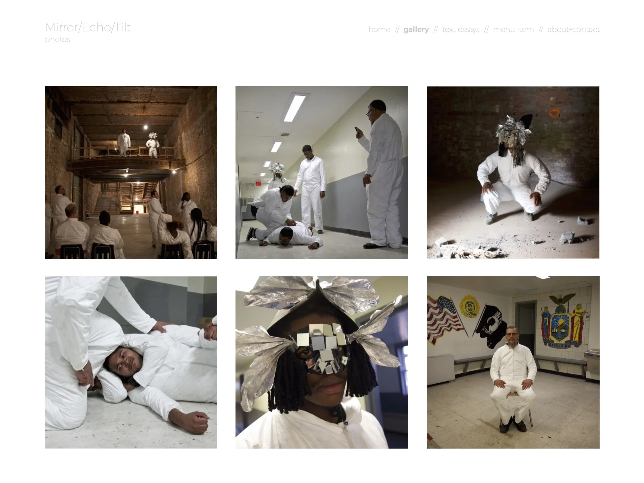 Mirror Echo Tilt - Exhibition Wordpress Website