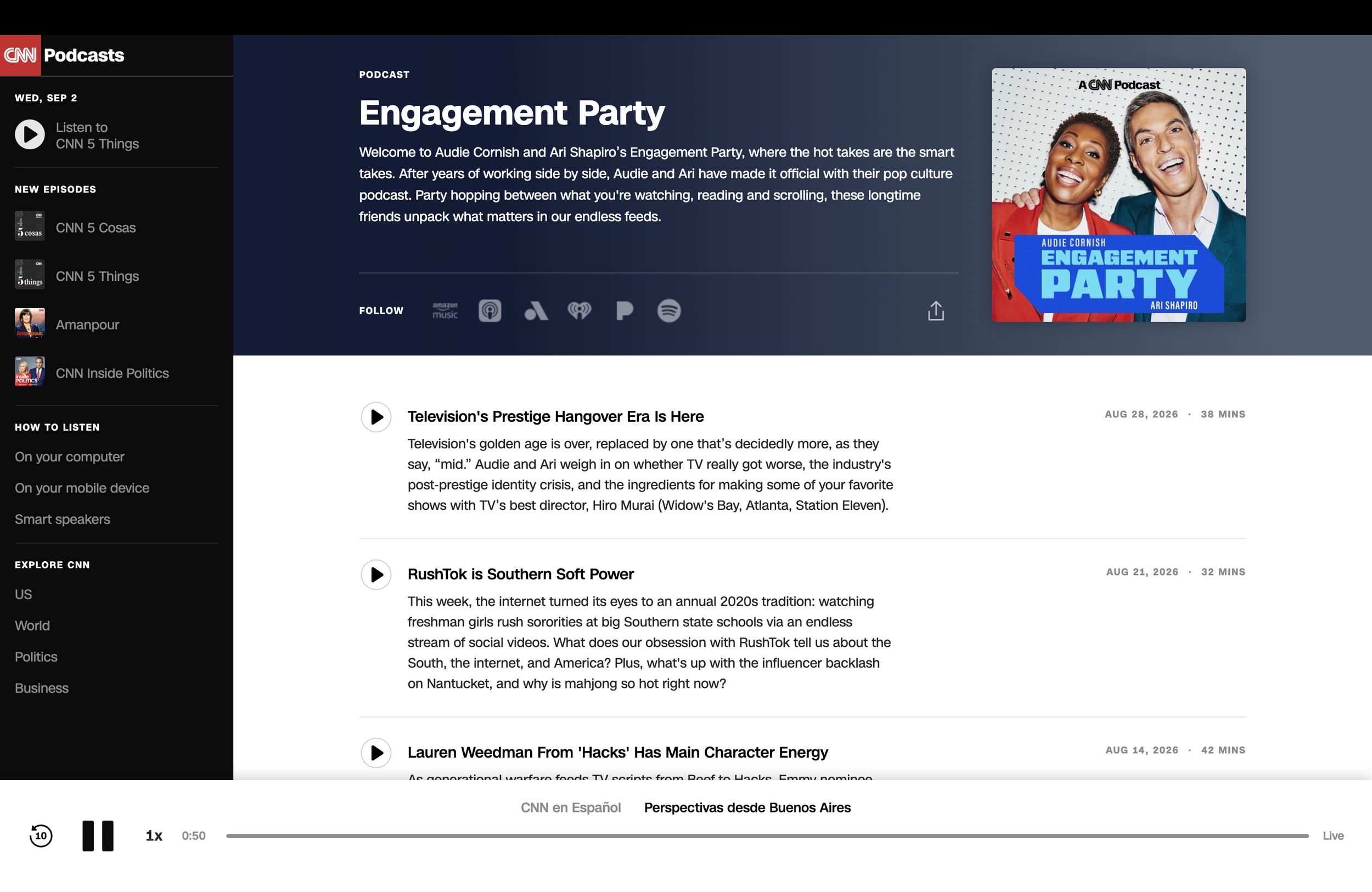 CNN Audio Playback Design