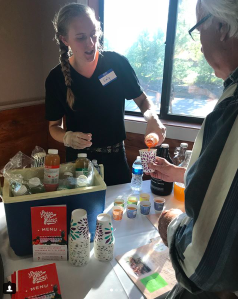Working with local businesses like Press On Juice and Cultured Kombucha !