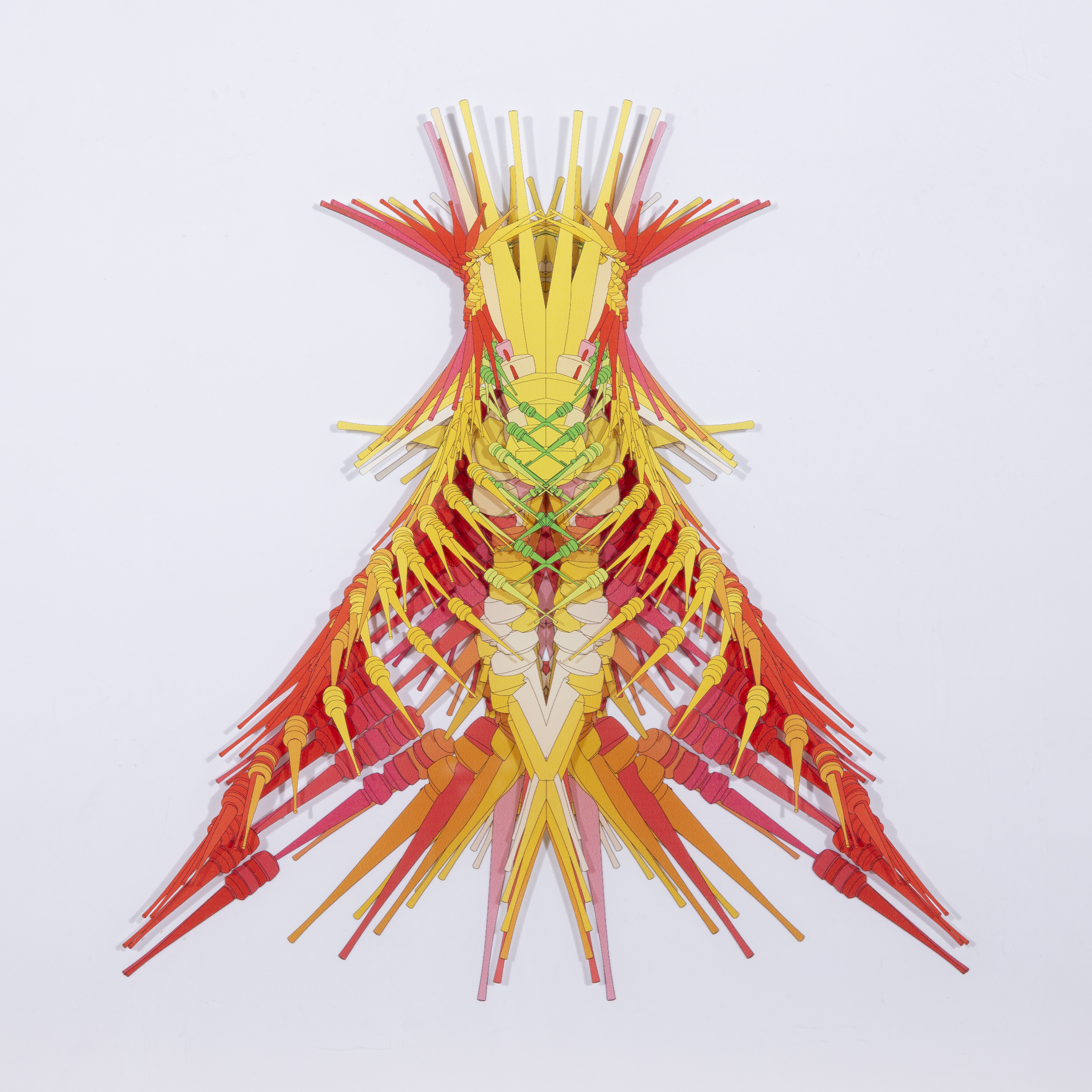 Yellow Red 3, 16” x 16” multi layered print on acrylic £1500