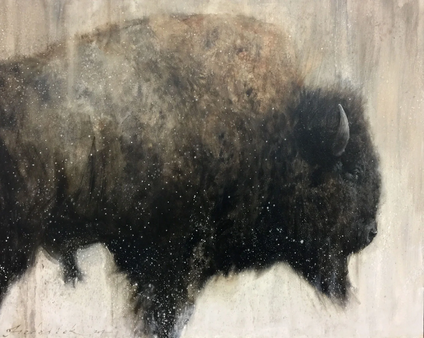 Bison in Profile