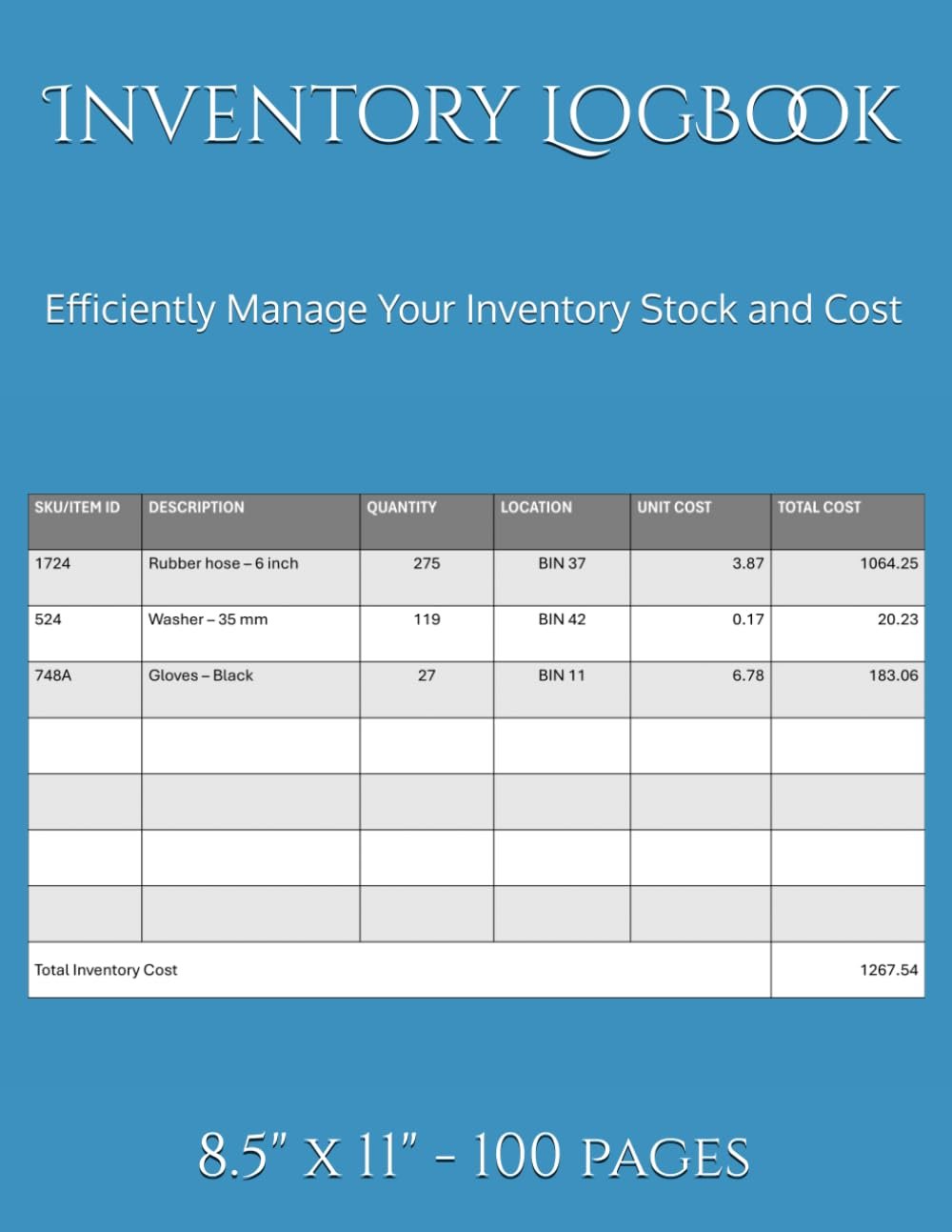 Inventory Logbook on Amazon