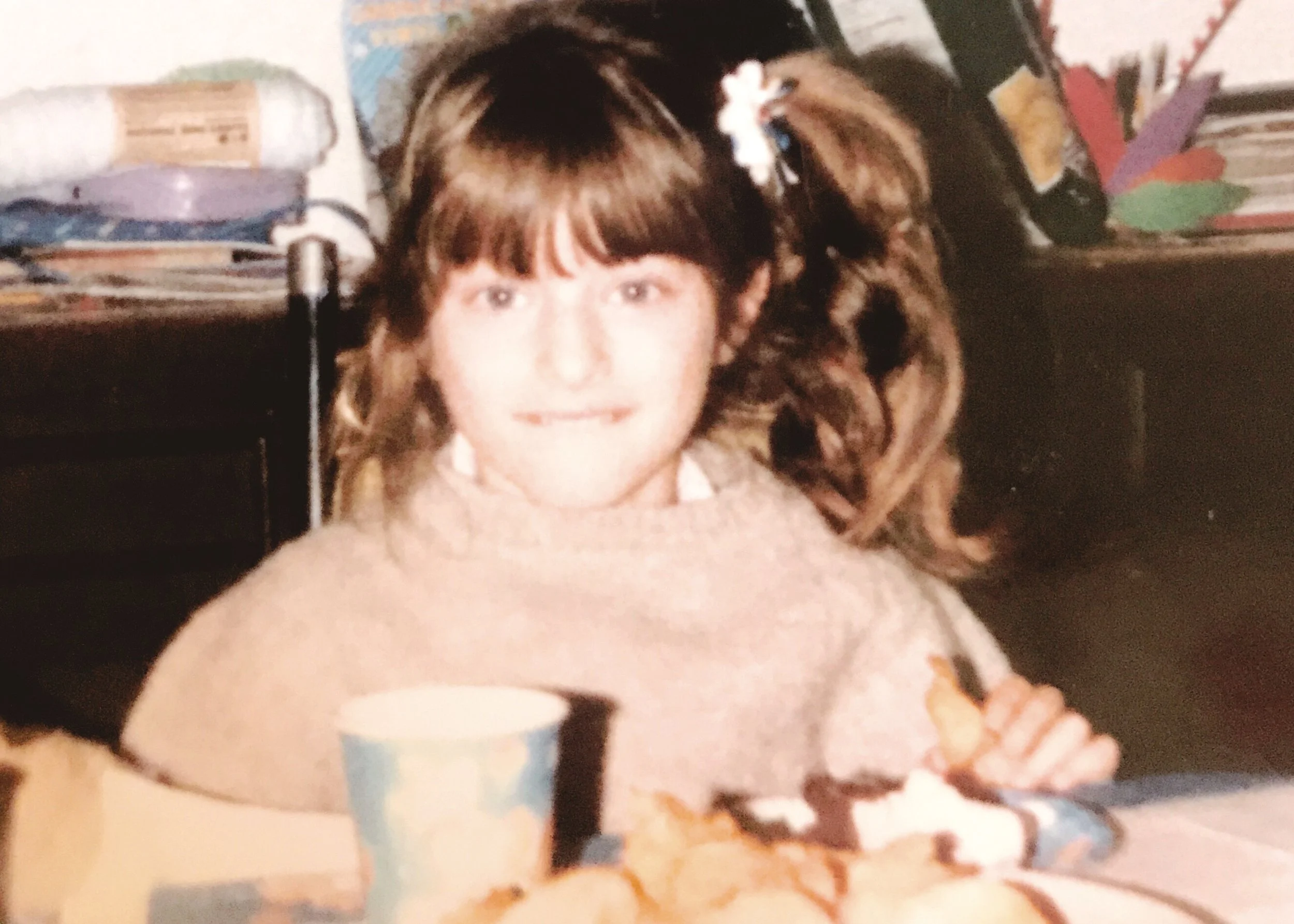 The face of a kid (me) who won't eat that Kraft Mac n Cheese