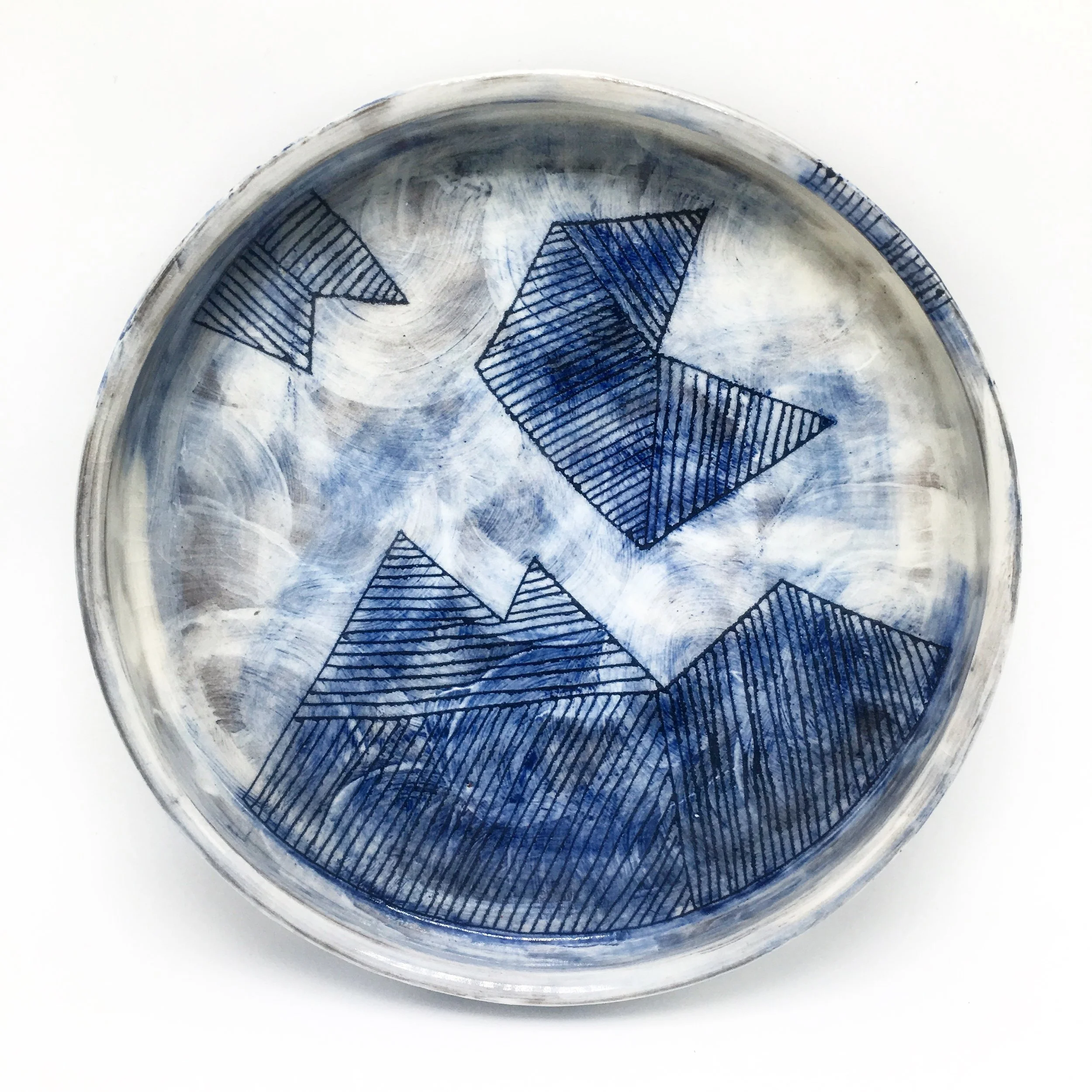SALTSTONE CERAMICS: Mountain platter
