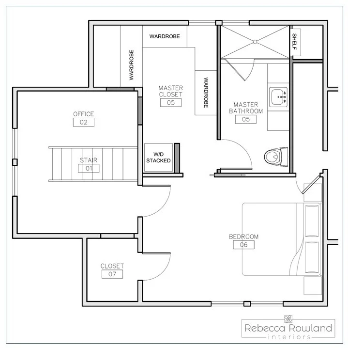 Green Lake Master Bedroom Remodel - This remodel converts two large bedrooms into one suite and the stair landing into office space complete with built-ins Status - Design phase Completion - 2020