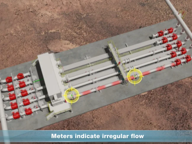 Gas metering station animation