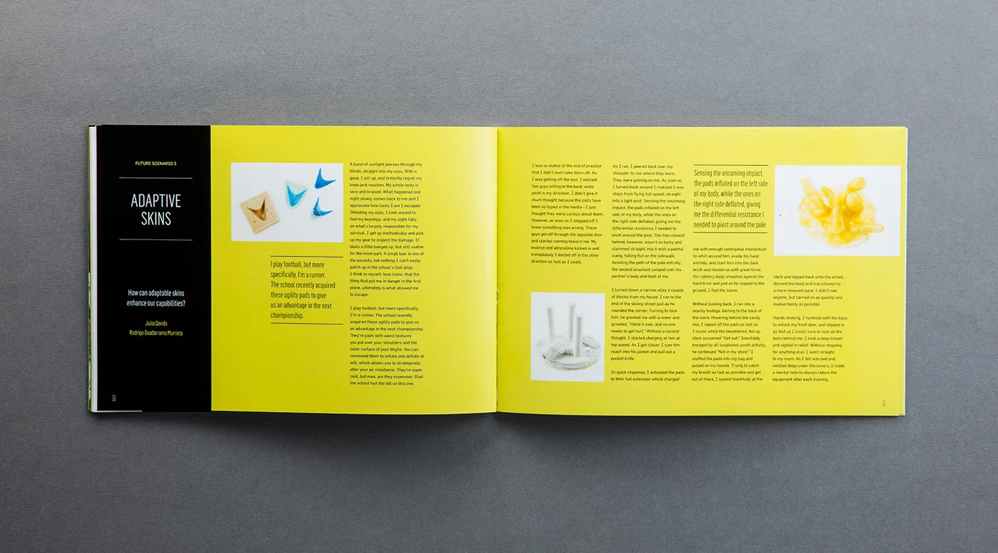  Intro: As both an expressive and functional material, skin offers a unique medium through which to speculate on the evolving relationship between nature, technology, and culture. From glazes in ceramics, layers in glass, diaphanous membranes in scul