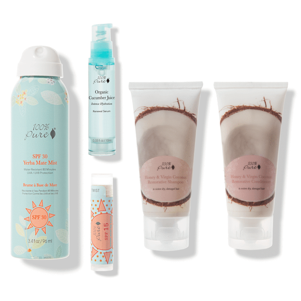 Get all of this at a special discounted set rate at 100% Pure