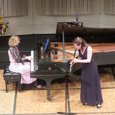 Romie de Guise-Langlois and I performing Leonard Bernstein&rsquo;s Sonata for Clarinet and Piano recently at the 25th Tucson Winter Chamber Music Festival (USA).
Image: Chris Tanz
.
.
.
#classicalmusic #piano #pianist #classicalpiano #chambermusic #p