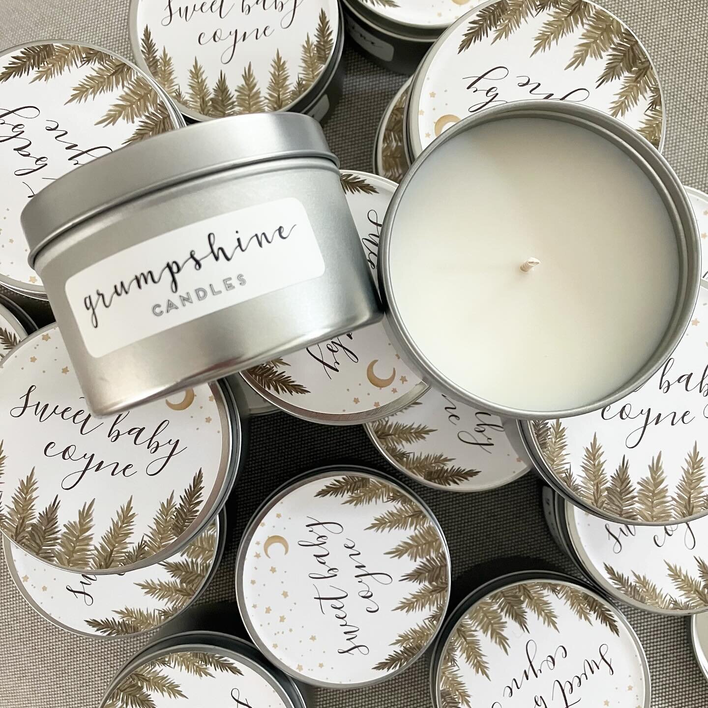 We ❤️ a custom candle project🕯️✨ Whether it's personalized labels on your favorite grumpshine scents for weddings, company gifts, or restaurant/store or crafting exclusive fragrances, we've got your ambiance covered. Tins or glasses. DM us to start 