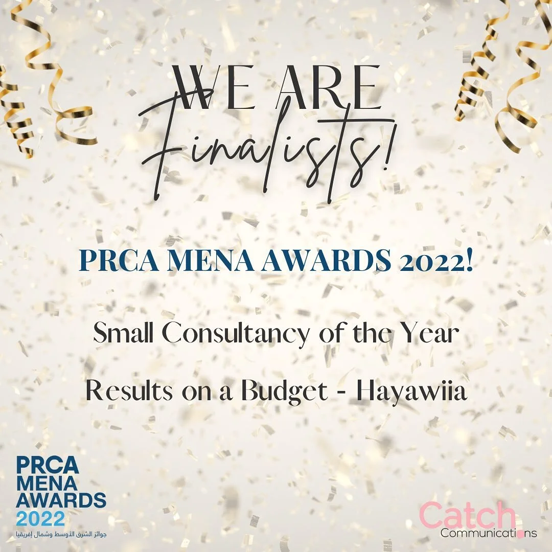 Delighted to be shortlisted for the @prca_mena MENA Awards 2022! 🥇 
Thank you to all our partners for their endless support in driving us to do the work we are able to day in &amp; out 🙏🏼
See you at the ceremony! 😉
#Award #finalists #PRCAMena #Ca