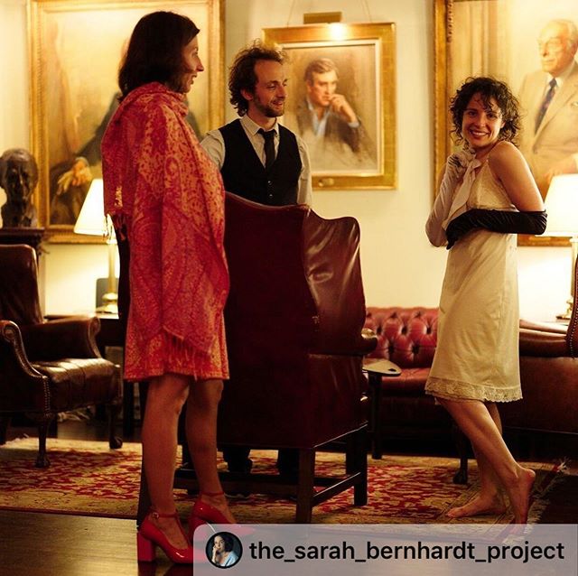 #Repost @the_sarah_bernhardt_project ・・・
Just moments before Sarah B emerges onto the stage. Standing with two key creatives of LA FIN production. Costume Designer @irina_kruzhilina and Producer/Assistant Director @lerayadrien. These two powerhouses 