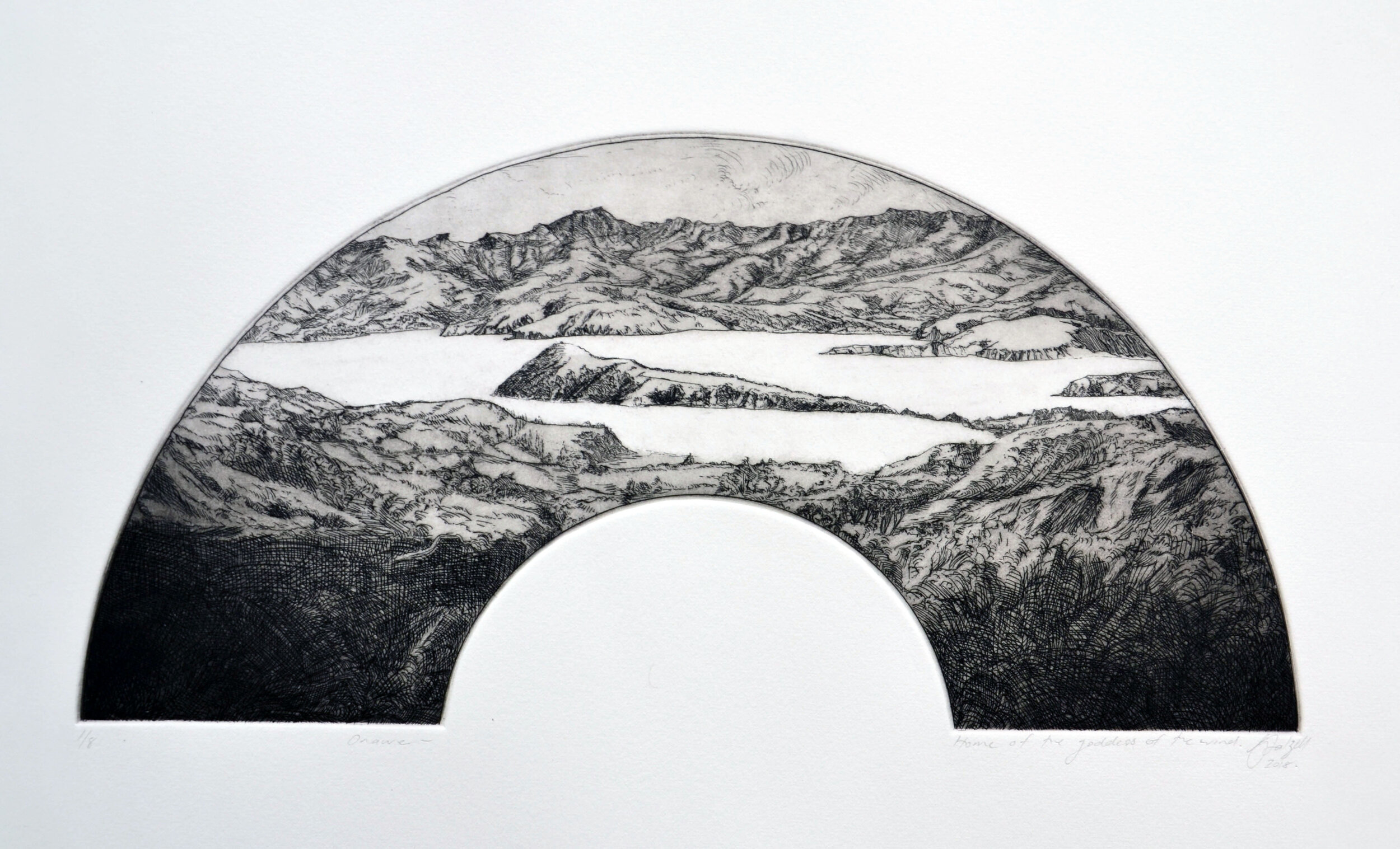   Zinc etching on Pescia white paper,  530 x 390mm.    READ MORE  