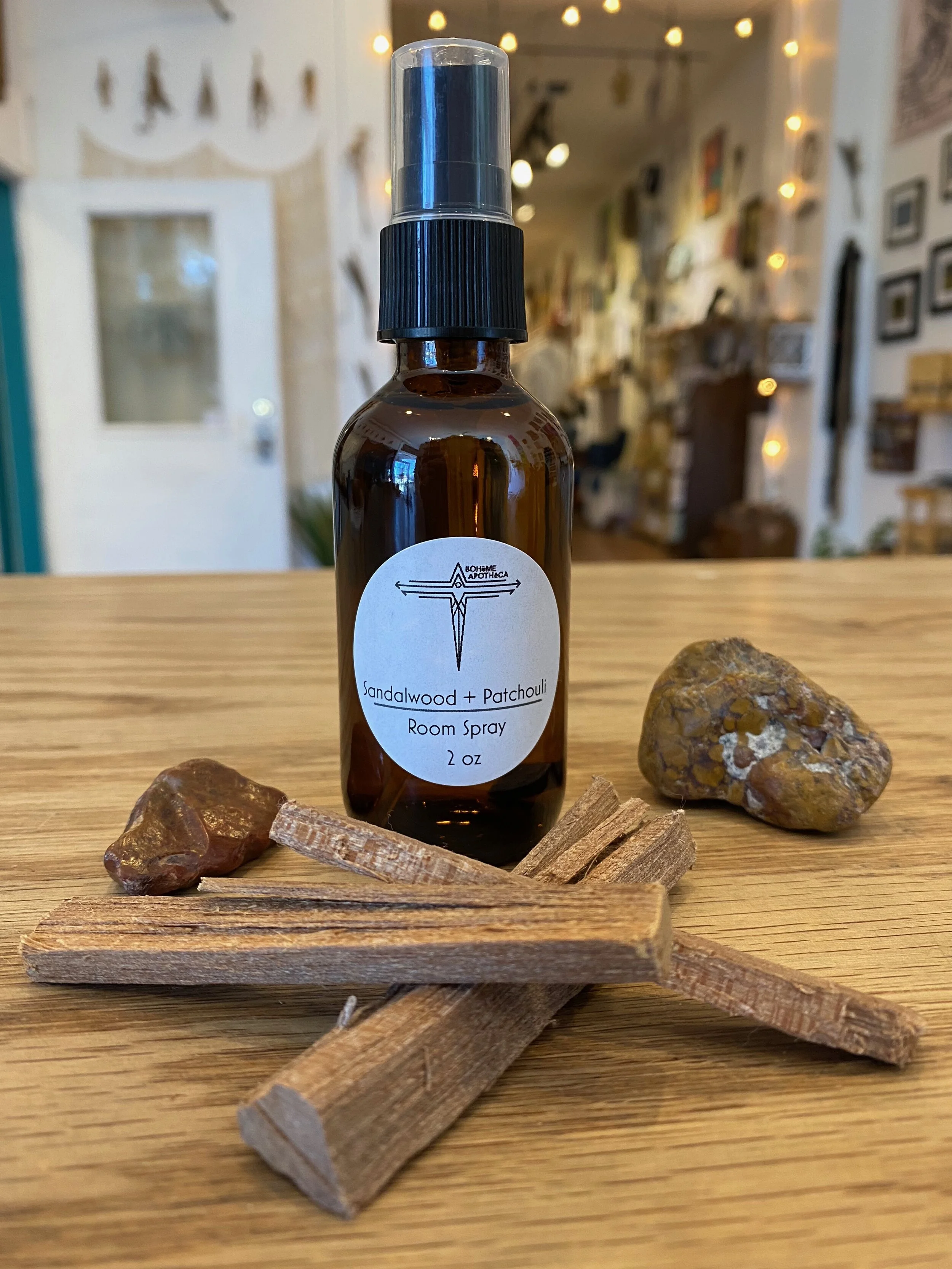 Sandalwood and Patchouli Room Spray 2 oz