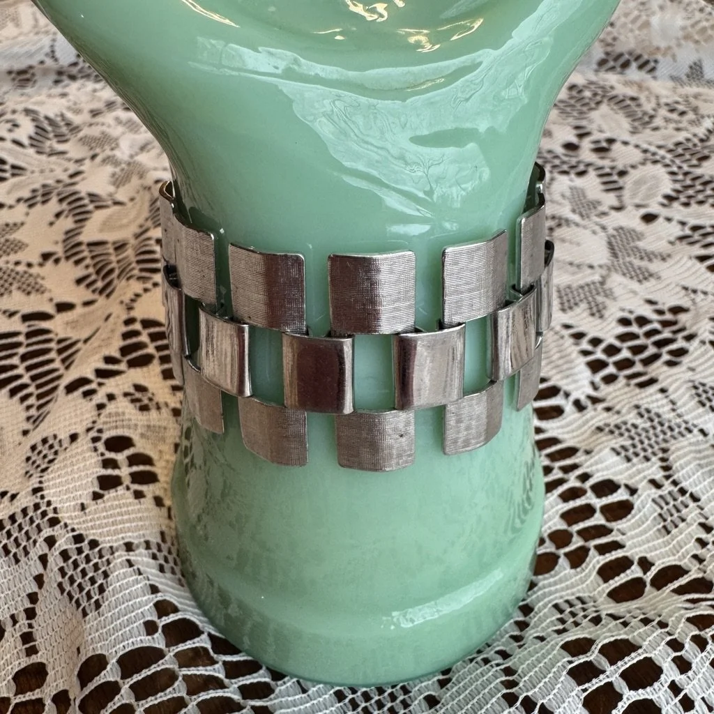 Vintage 1970s Silvertone Metal Bracelet by Sarah Cov