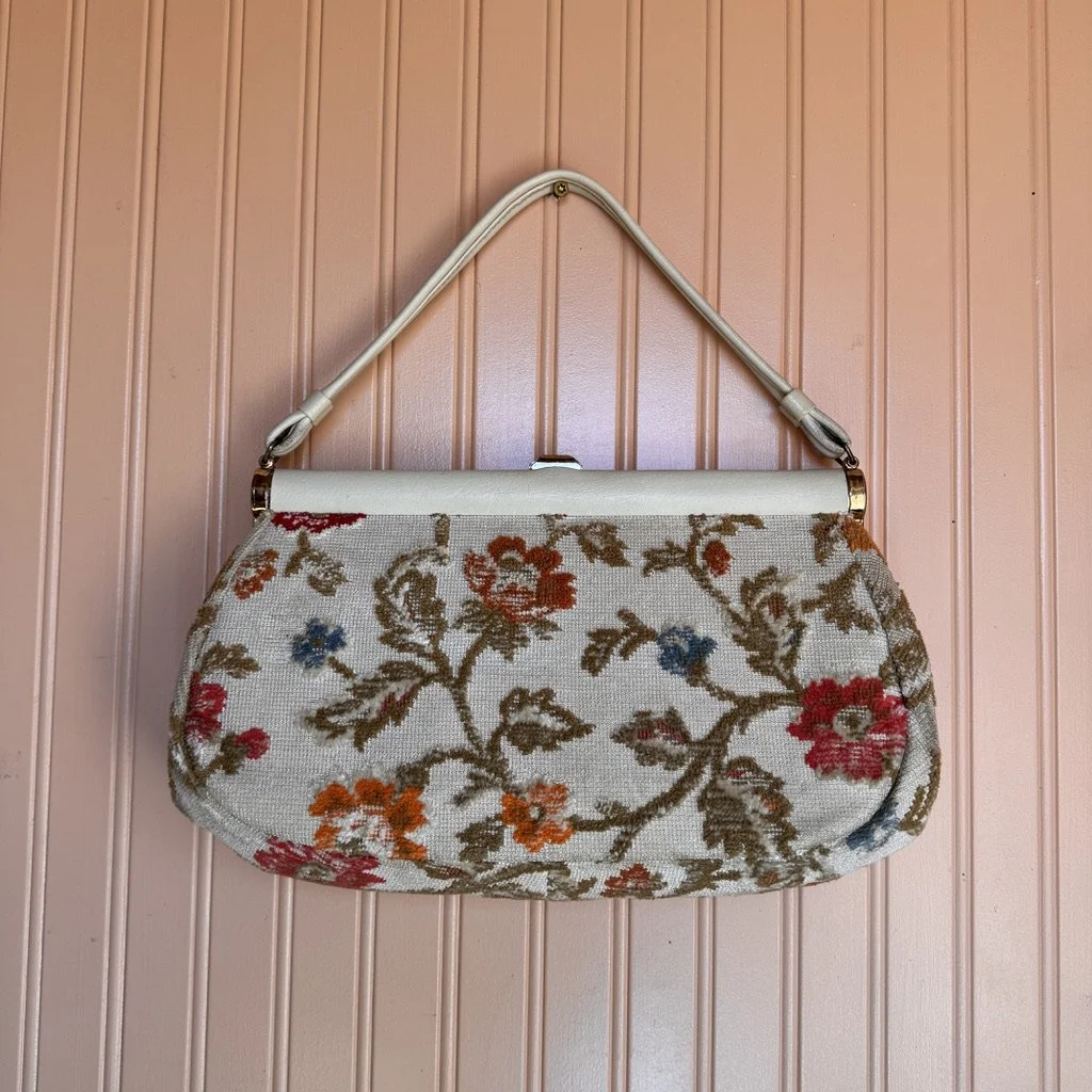 Vintage 1960s Tapestry Purse