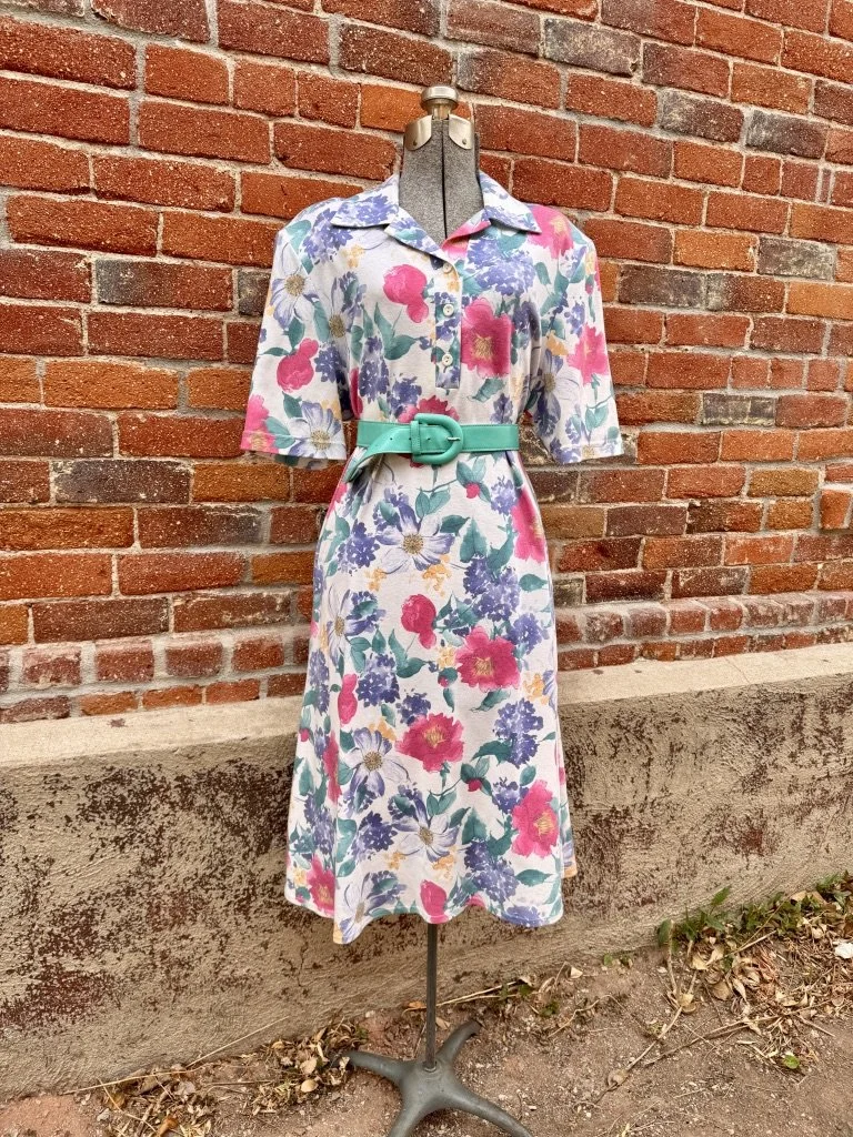 Vintage 80's Draper's & Damon's Cottagecore Floral Dress