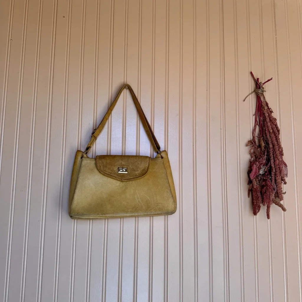 Vintage 60s Calfskin Handbag with Western Flair