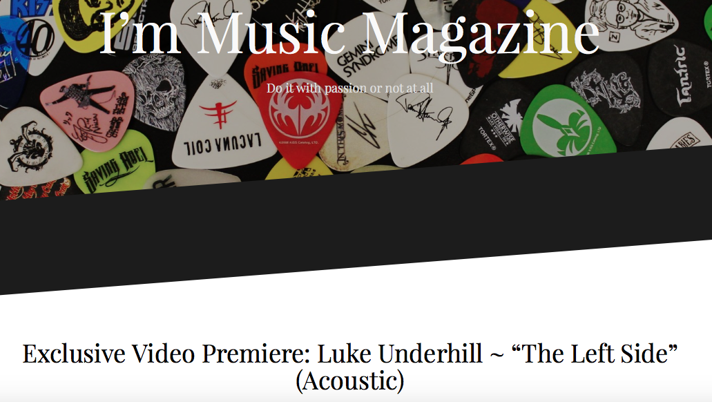 I'm Music Magazine: Exclusive Video Premiere - "The Left Side"