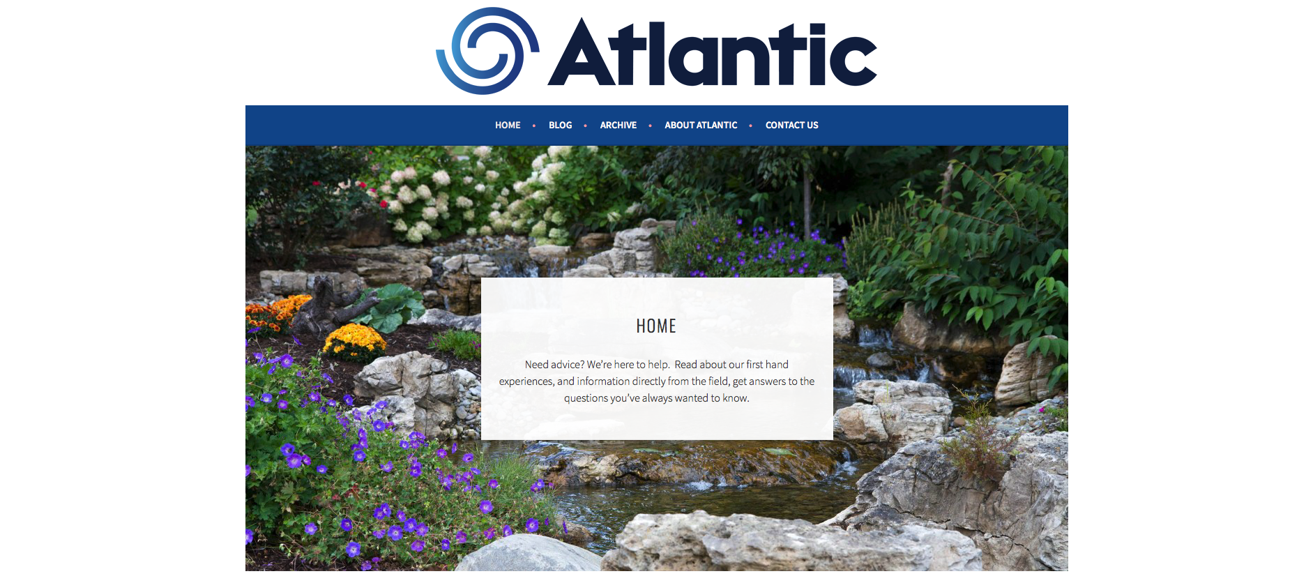 Atlantic Water Gardens Blog