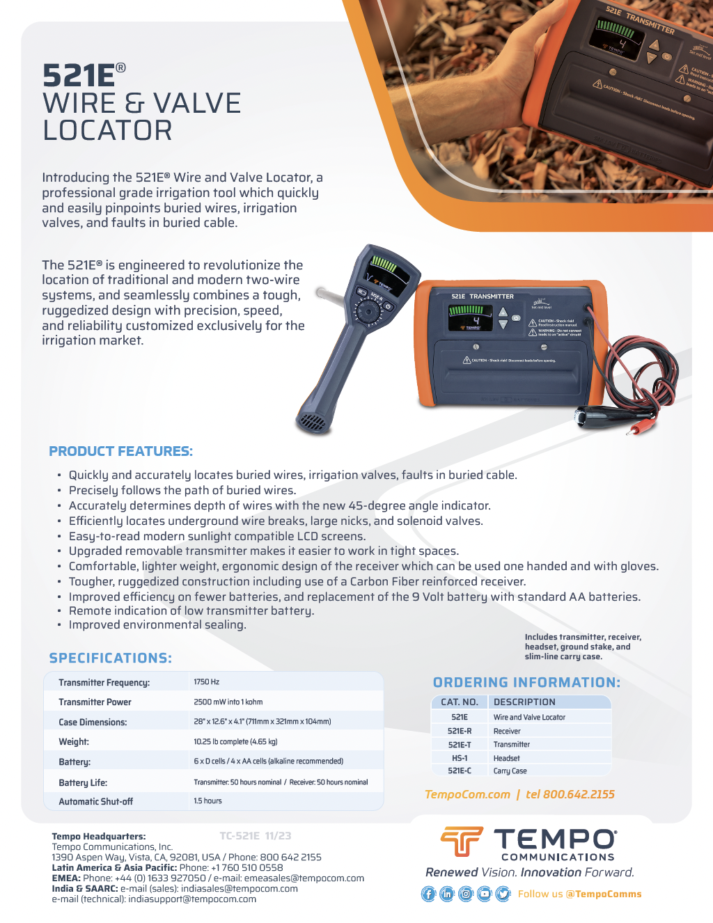 521E Wire &amp; Valve Locator