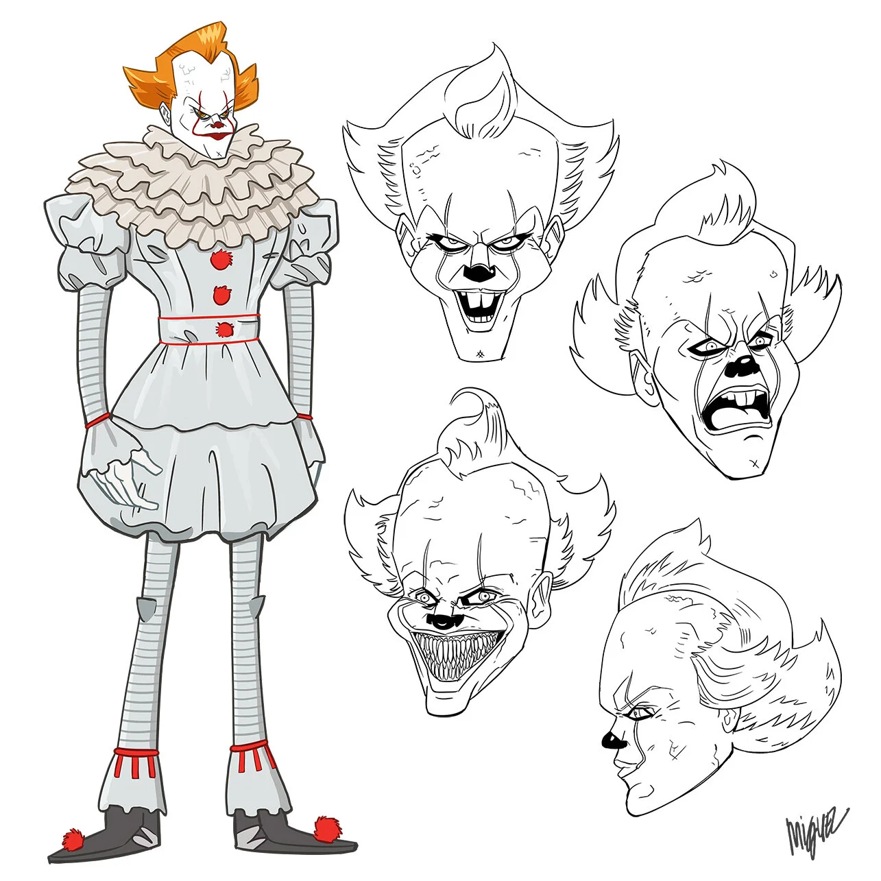  I was always terrified as a kid watching the original tv movie of IT.  Watching the re-make movies in the more recent years I have really enjoyed the character of Pennywise and the stories told in part 1 and 2.  I feel the actor, Bill Skarsgård, did